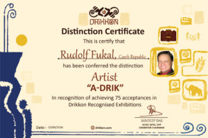 Rudolf Fukal Distinction Certificate
